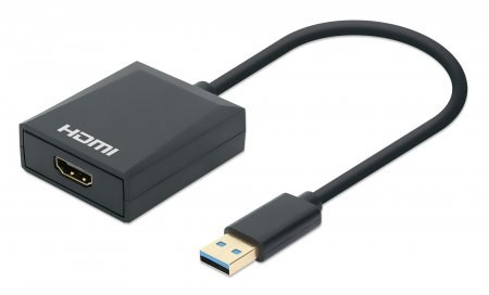 Manhattan USB-A na HDMI adapter, 1080p@60Hz, 15cm-0