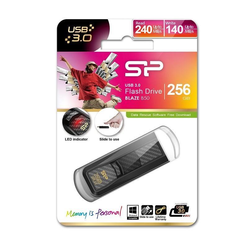 USB stick SILICON POWER Blaze B50 256GB USB 3.2 Gen 1 crna boja-3