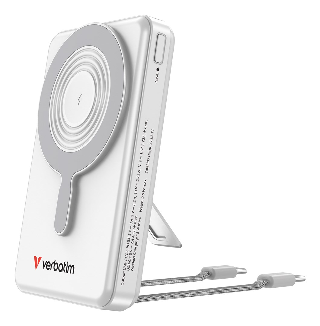 Verbatim Charge'n'Go 2C & Display Power Bank 10000 mAh Silver-0