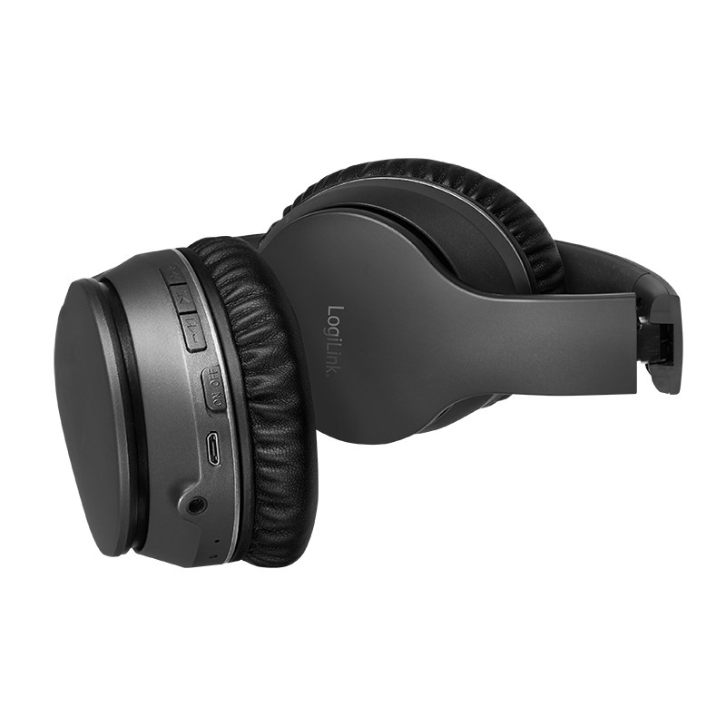 LogiLink BT0053 headphones/headset Wireless Head-band Music Bluetooth Black-3