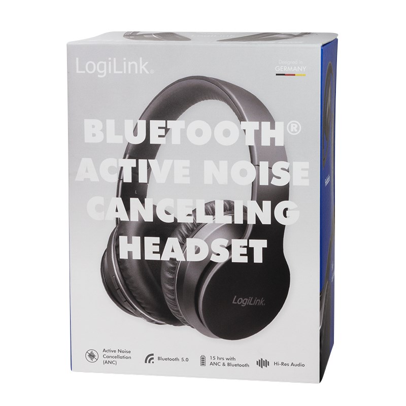 LogiLink BT0053 headphones/headset Wireless Head-band Music Bluetooth Black-6