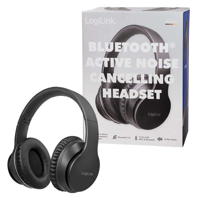 LogiLink BT0053 headphones/headset Wireless Head-band Music Bluetooth Black-7