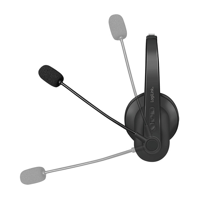 Slušalice LOGILINK BT0059 (Mono, Bluetooth, mikrofon, stalak za punjenje, crna)-2