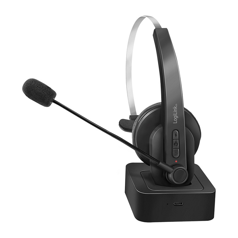 Slušalice LOGILINK BT0059 (Mono, Bluetooth, mikrofon, stalak za punjenje, crna)-8