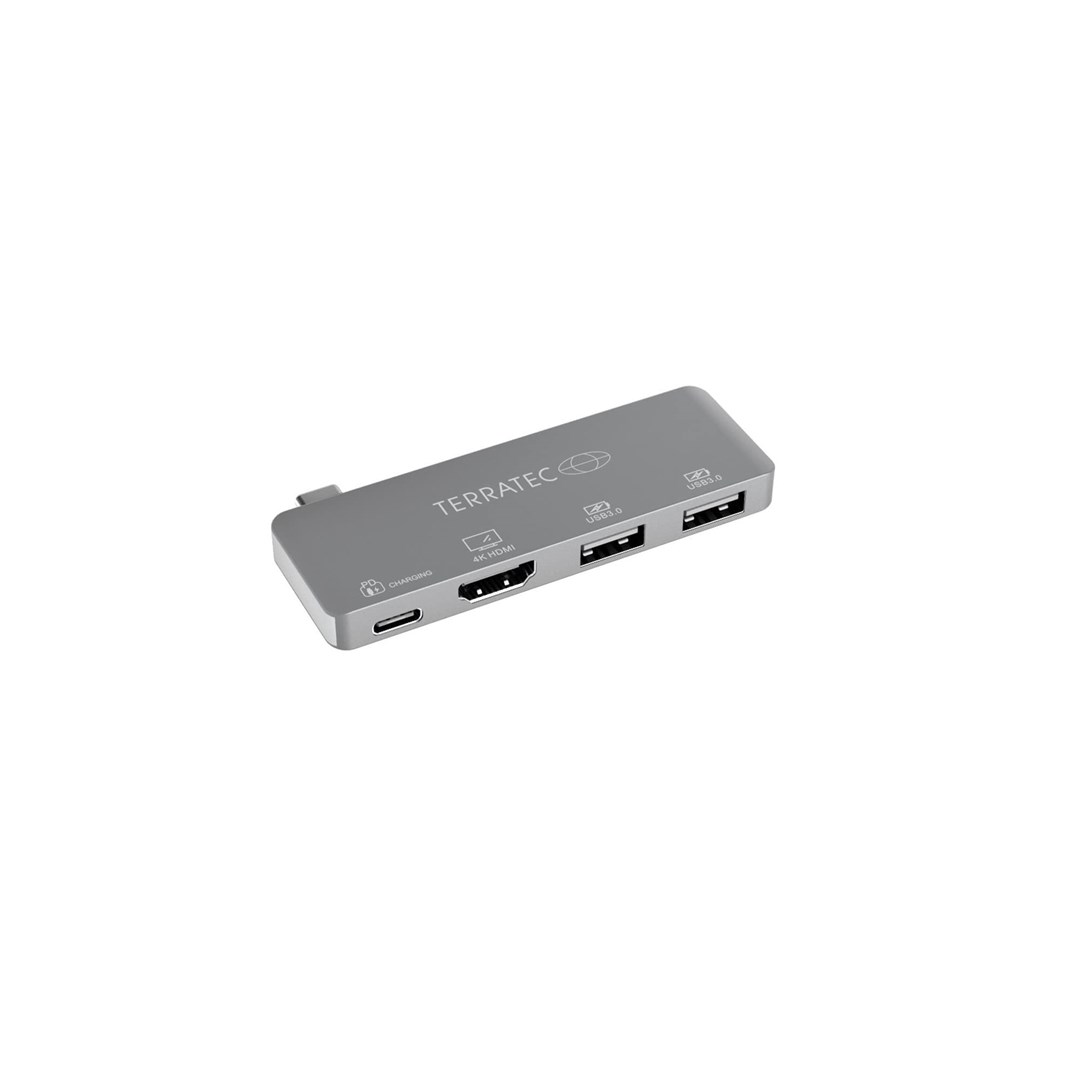 USB-C Hub TERRATEC Connect C4 4-u-1 srebrna boja-2