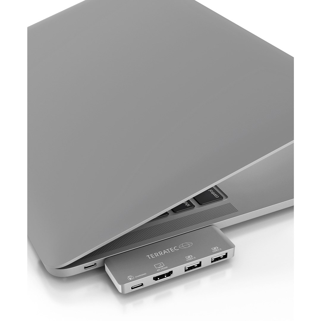 USB-C Hub TERRATEC Connect C4 4-u-1 srebrna boja-1