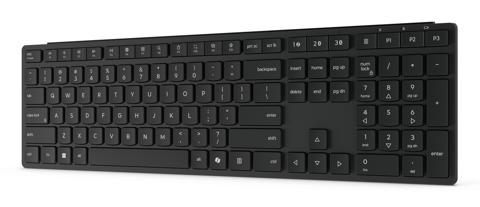 Tipkovnica LENOVO Wireless Multi-Mode Pro 6000 (bežična, njemački raspored, crna)-1