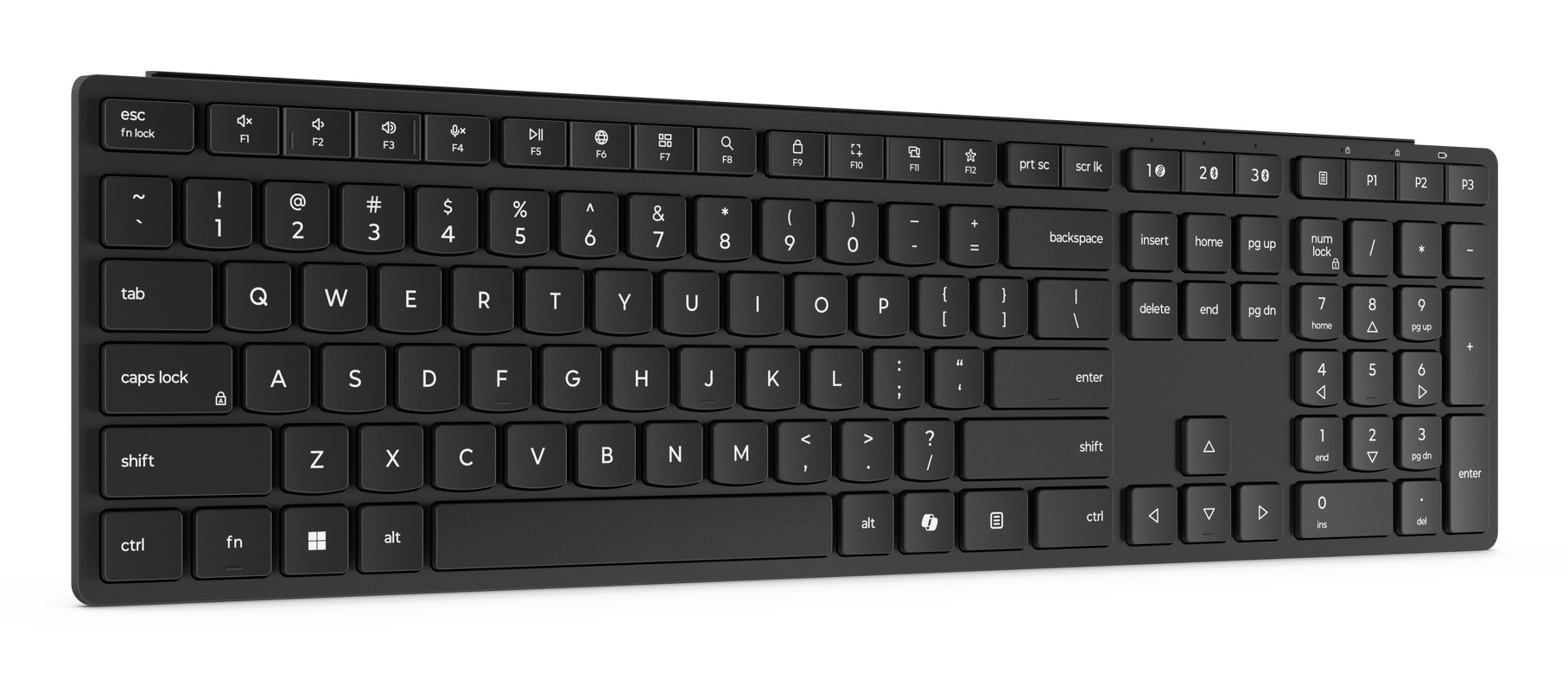 Tipkovnica LENOVO Wireless Multi-Mode Pro 6000 (bežična, njemački raspored, crna)-4