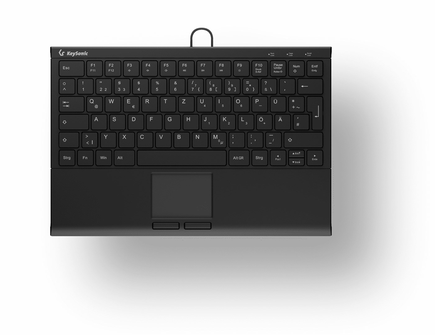 Tipkovnica KeySonic KSK-5211ELU (DE, USB, QWERTZ, crna)-0