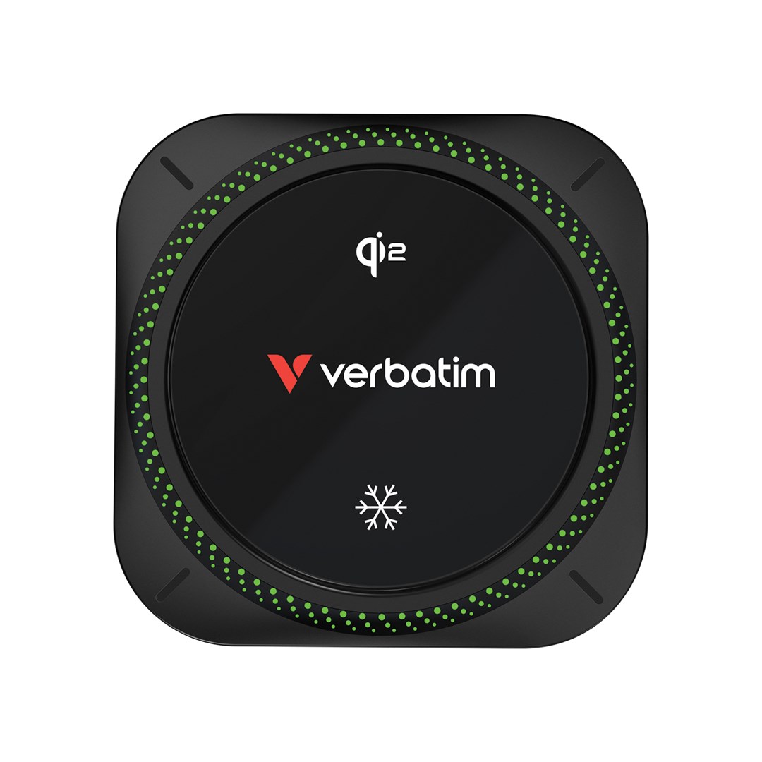 Bežični auto punjač VERBATIM Charge 'n' Drive Qi2 Magnetic RGB-6