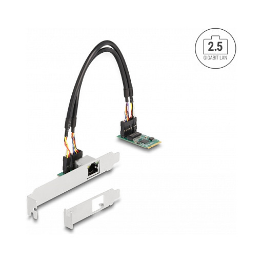 Mrežna kartica DELOCK M.2 Key B+M na 2.5 Gigabit LAN RJ45-1