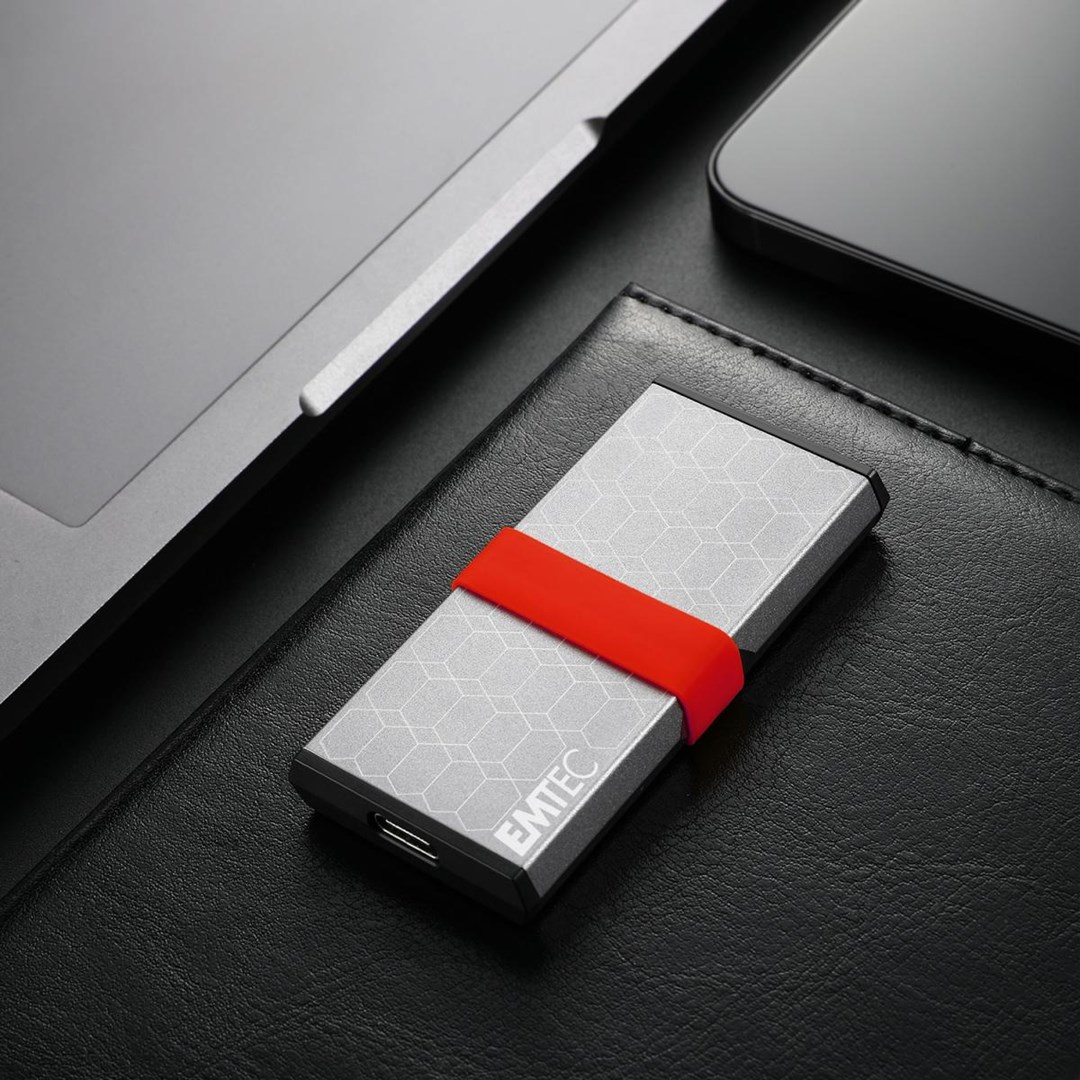 Prijenosni SSD EMTEC X205 Mini 256 GB USB-C 3.2 Gen 2x2 srebrna boja-1
