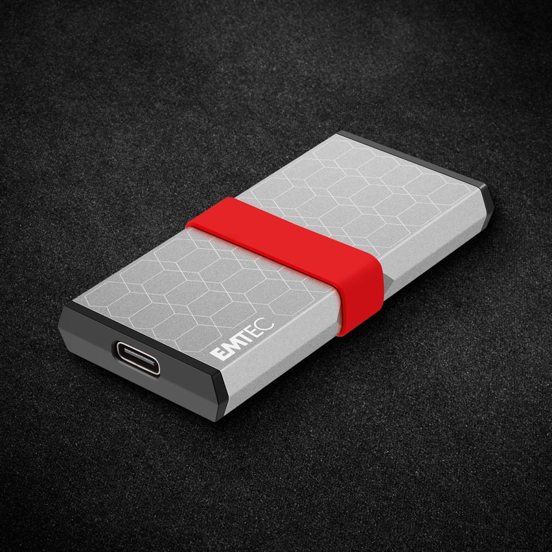 Prijenosni SSD EMTEC X205 Mini 256 GB USB-C 3.2 Gen 2x2 srebrna boja-4