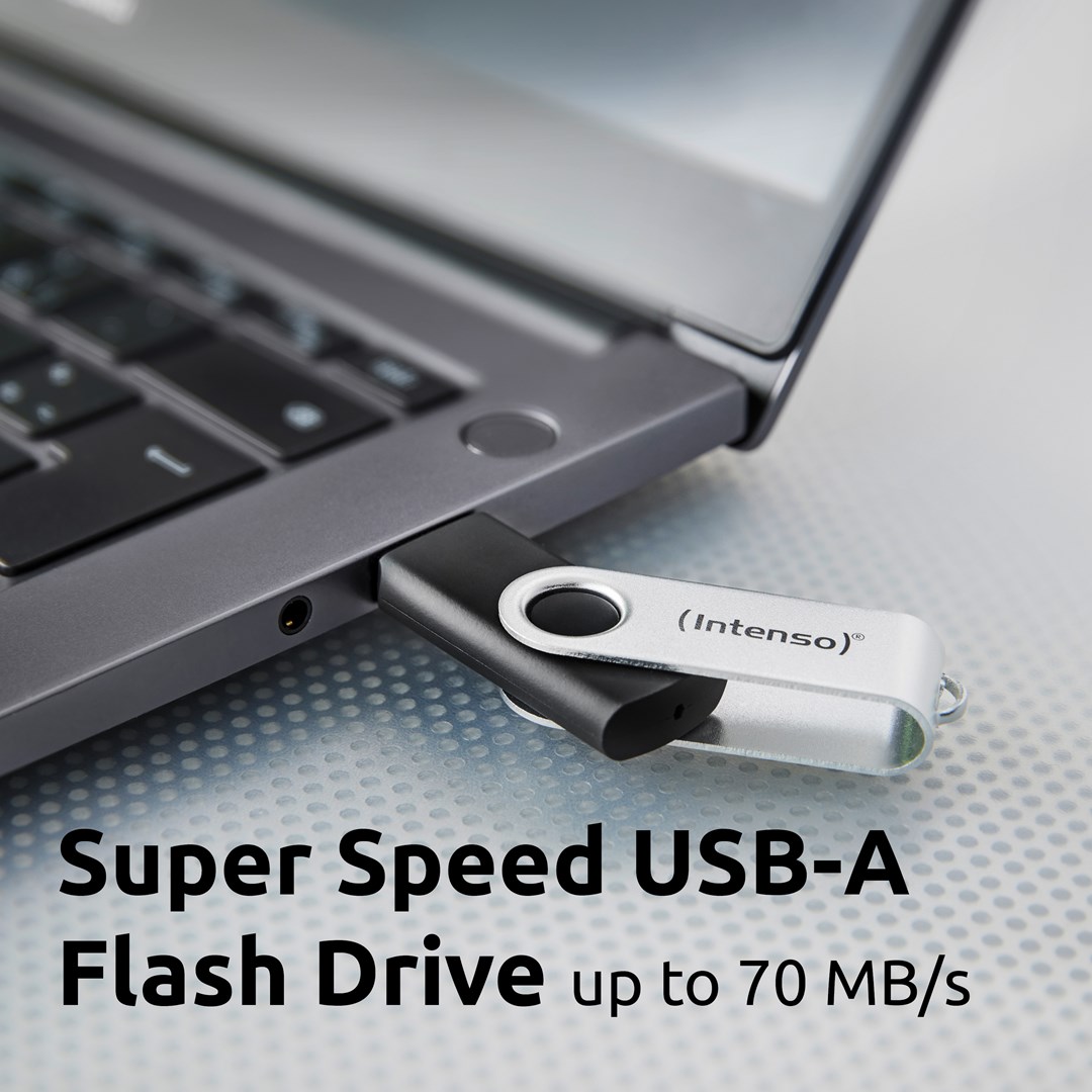 USB stick INTENSO Office Line 256GB USB 3.2 Gen 1 crno-srebrna boja-4