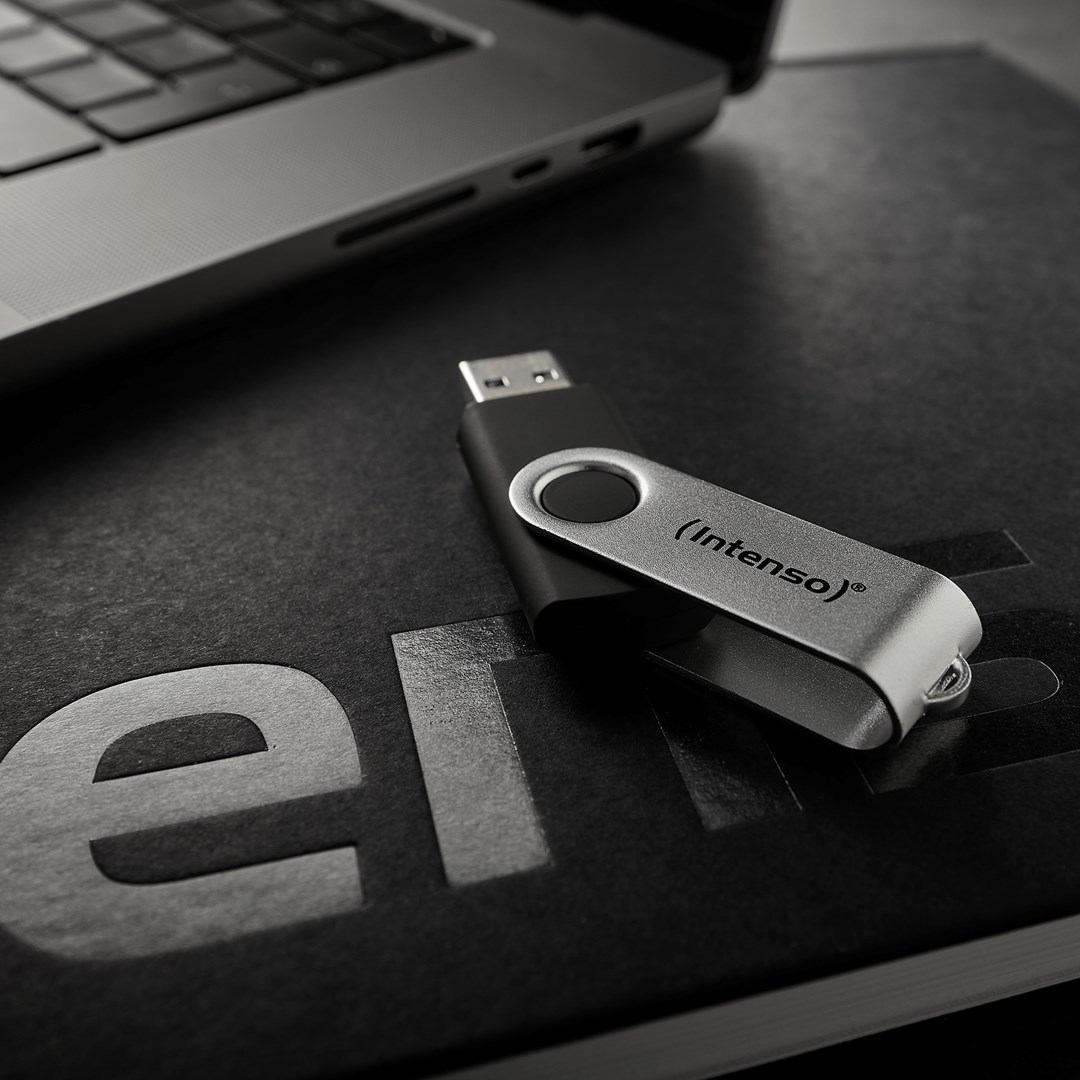 USB stick INTENSO Office Line 256GB USB 3.2 Gen 1 crno-srebrna boja-5