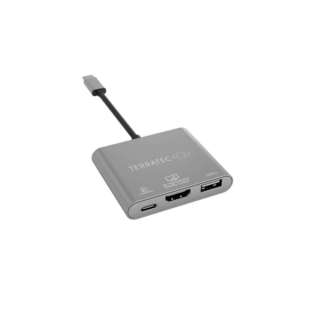 USB-C Hub TERRATEC Connect C3 7-u-1, srebrna boja-2