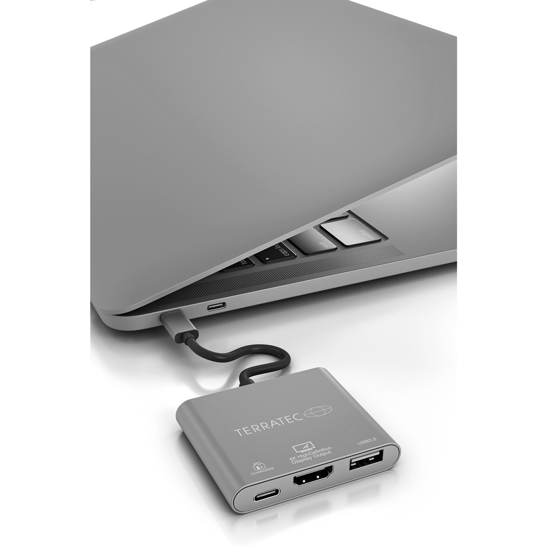 USB-C Hub TERRATEC Connect C3 7-u-1, srebrna boja-1