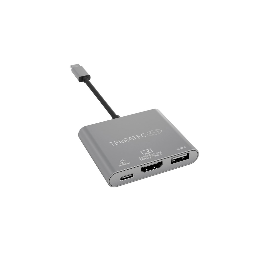 USB-C Hub TERRATEC Connect C3 7-u-1, srebrna boja-0