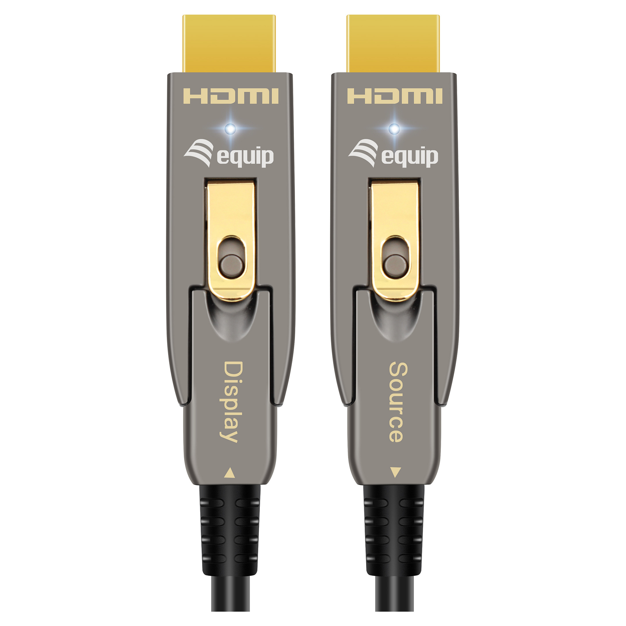 Equip Aktivni Optički HDMI 2.0 Kabel 10m, 4K/60Hz, odvojivi Type A+D konektori-0