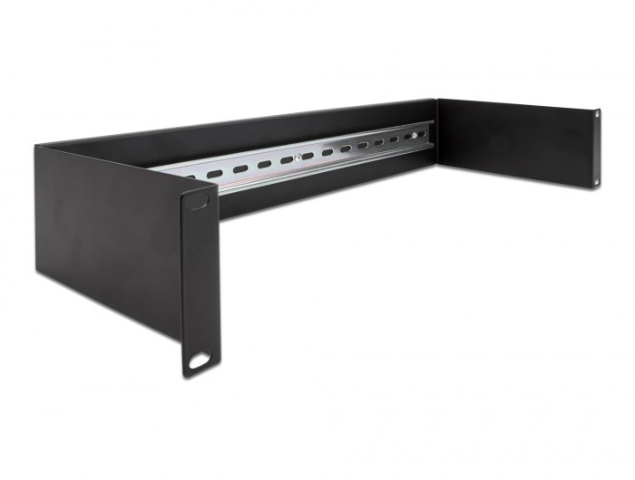 Delock Panel za DIN šinu 19" 2U, crni