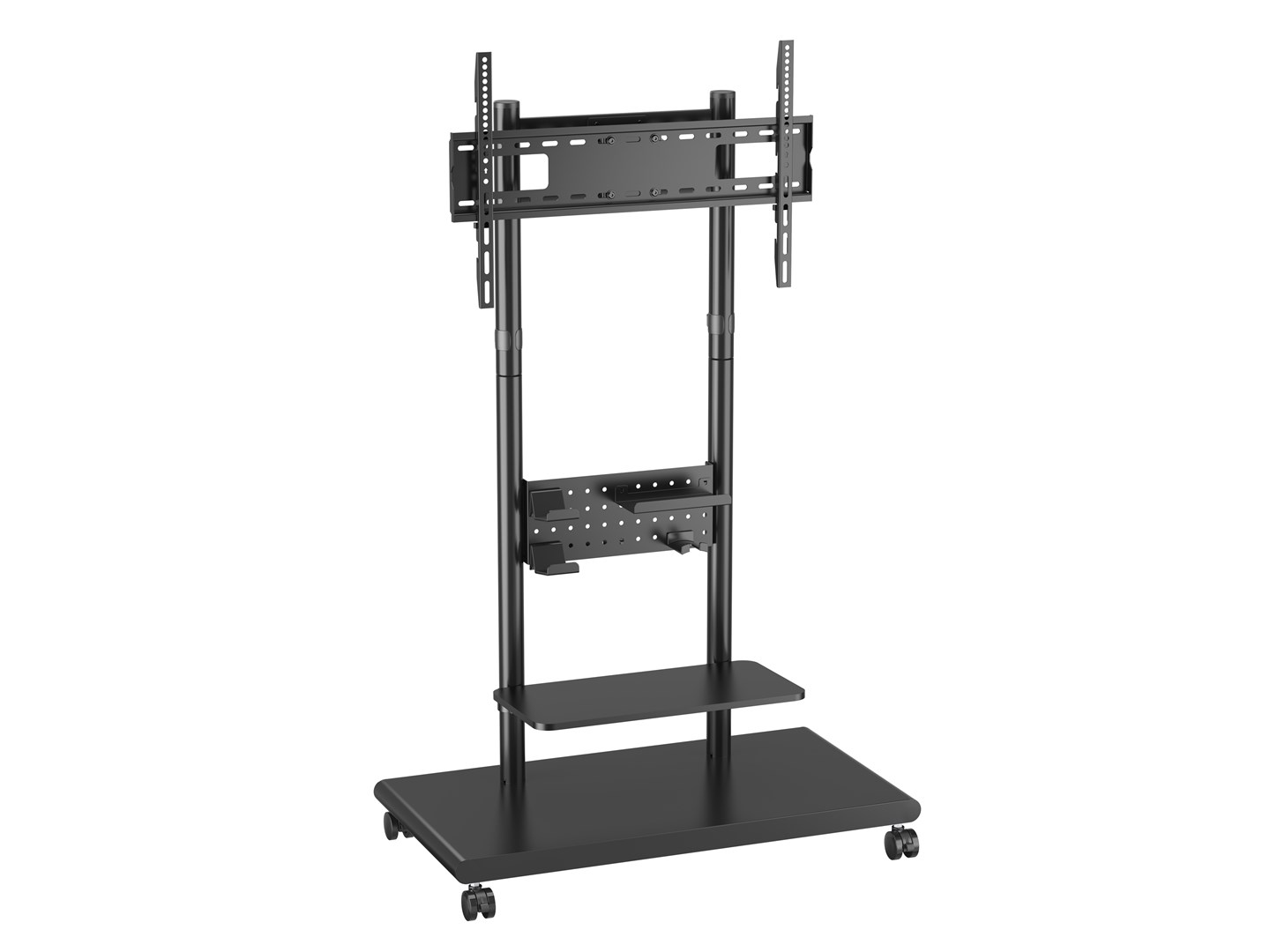 Mobilni stalak za TV EQUIP 650621 (50"-90") s perforiranom policom-3