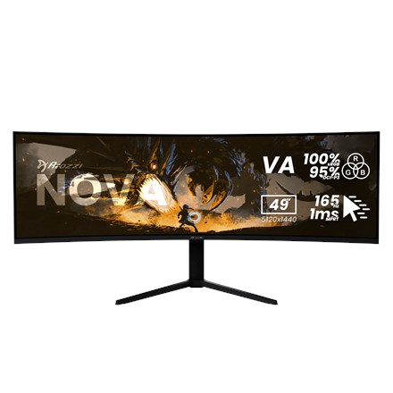 Monitor AROZZI Nova 49" (VA, DQHD 5120x1440, 144Hz, 1ms, FreeSync Premium, zakrivljeni, crna boja)-11