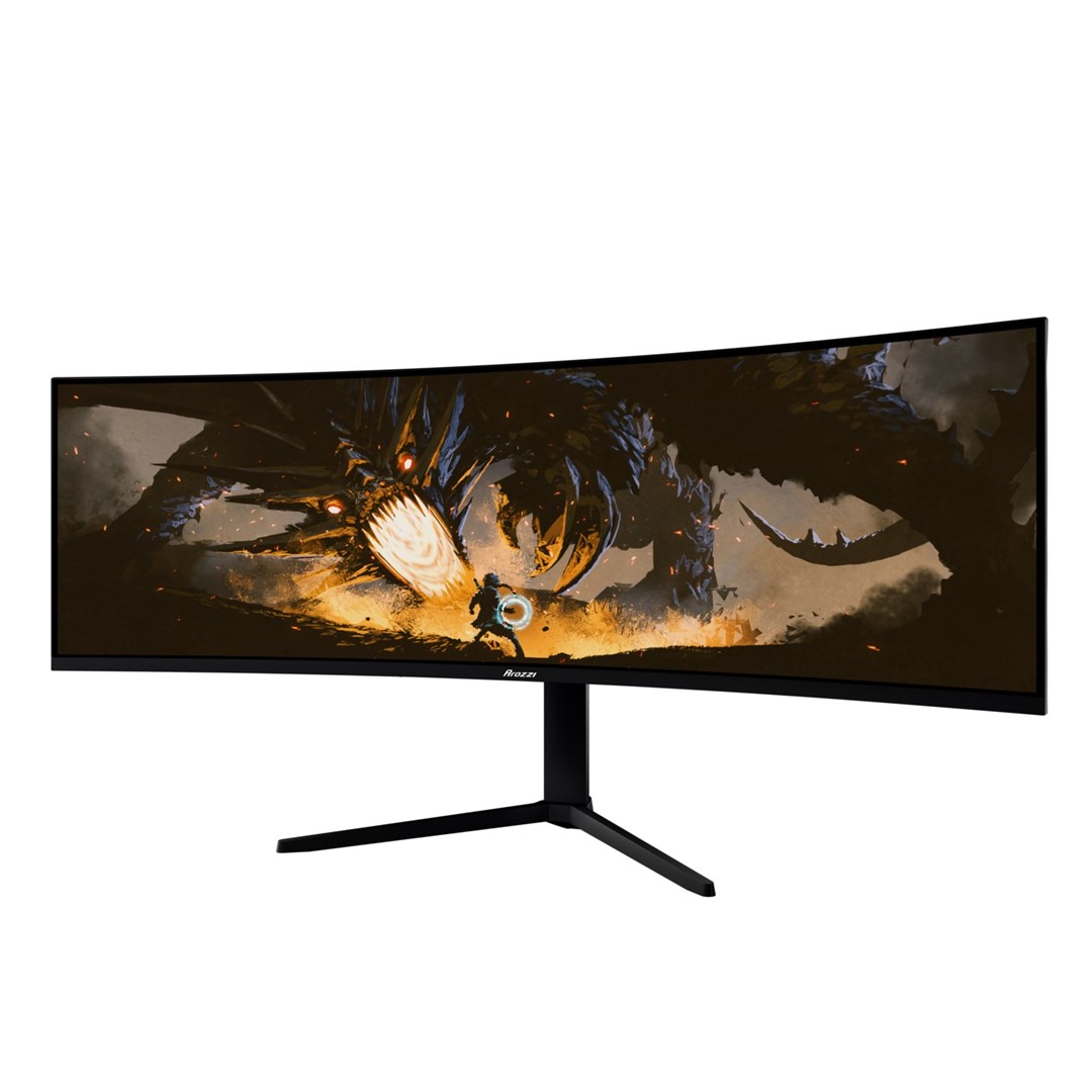 Monitor AROZZI Nova 49" (VA, DQHD 5120x1440, 144Hz, 1ms, FreeSync Premium, zakrivljeni, crna boja)-3