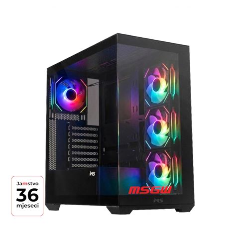 Desktop računalo MSGW Gamer R5 a125 (AMD Ryzen 5 7500X3D, 16GB DDR5, 1TB SSD, NVIDIA GeForce RTX 5070 12GB, Bez operativnog sustava)-0