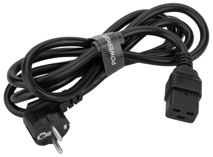 Strujni kabel POWERGRIP PowerCord (2 m, 2,5 mm², 16 A, Schuko, IEC-C19)-0