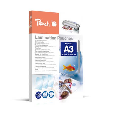 Folije za plastificiranje PEACH A4 80mic sjajne (100 kom)
