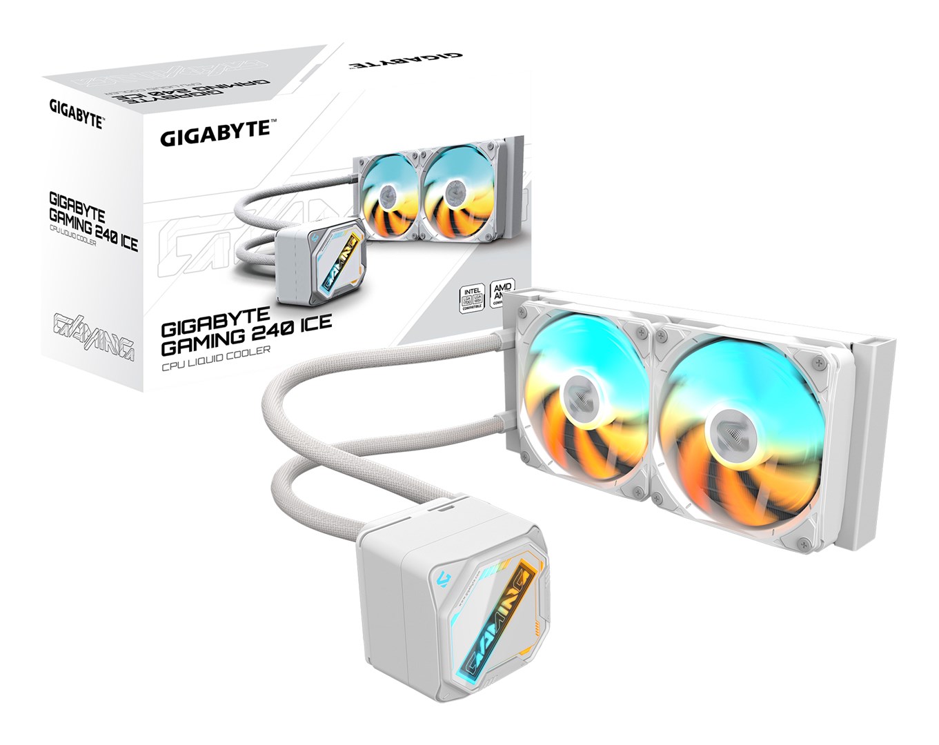 Vodeno hlađenje za procesor GIGABYTE GAMING 240 ICE (240mm, 2x120mm ARGB)-0