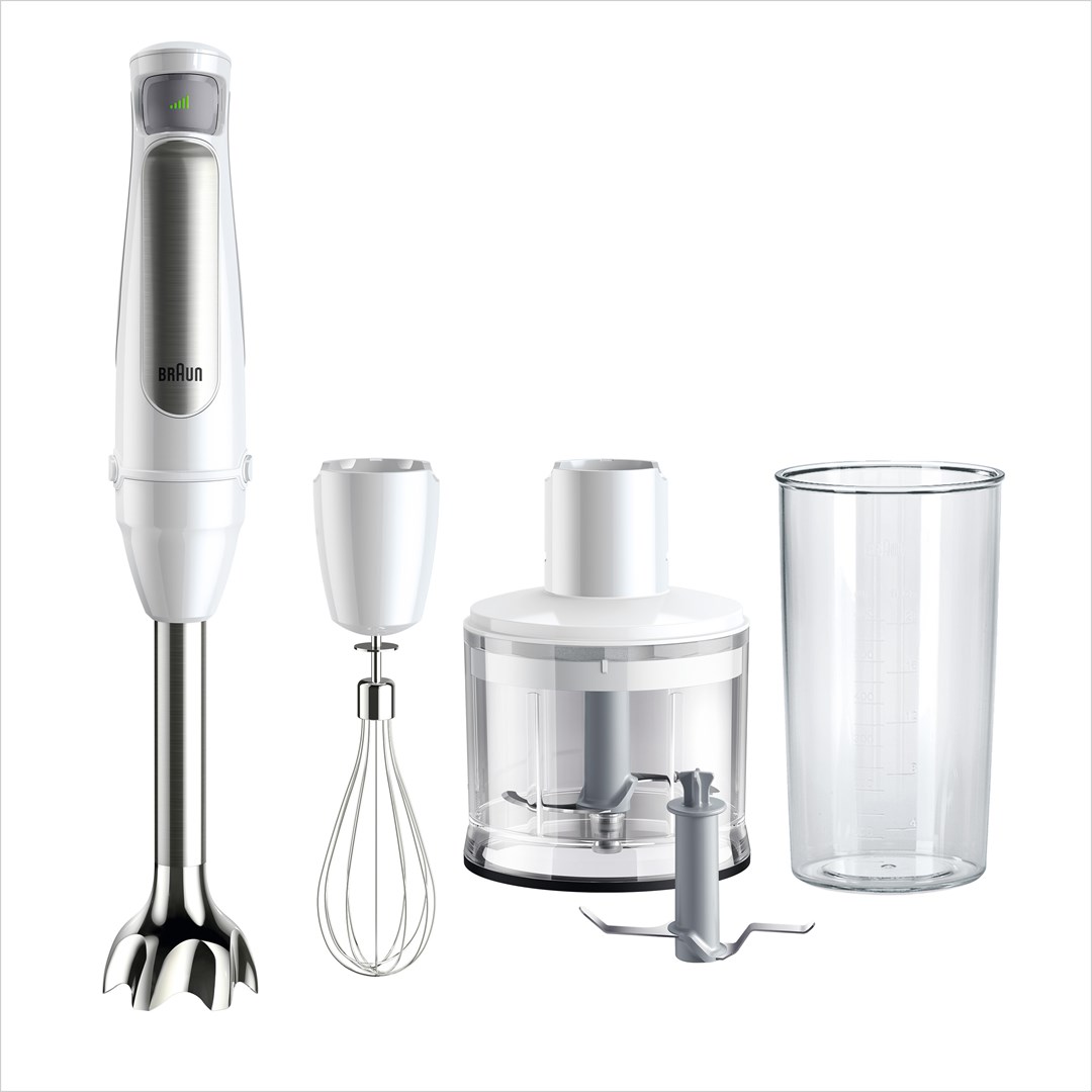 Braun MultiQuick 7 MQ7035IWH 0.6 L Immersion blender 1000 W Stainless steel, White-0