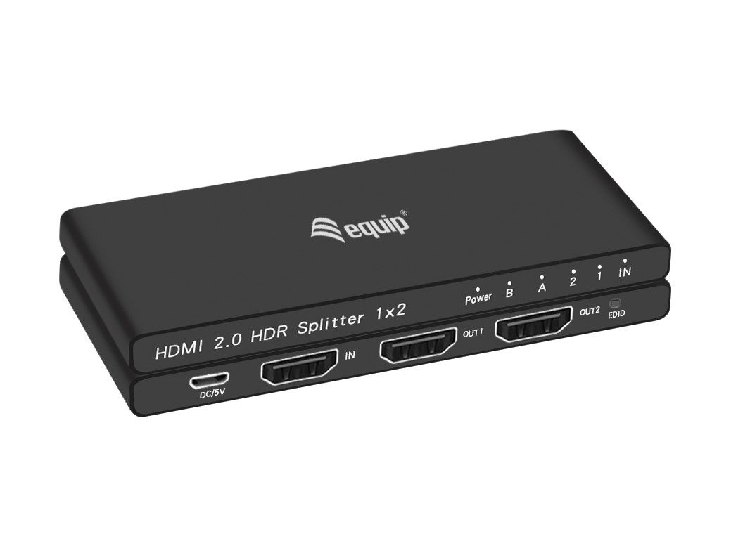 HDMI razdjelnik EQUIP 128881, 2-portni, 4K@60Hz