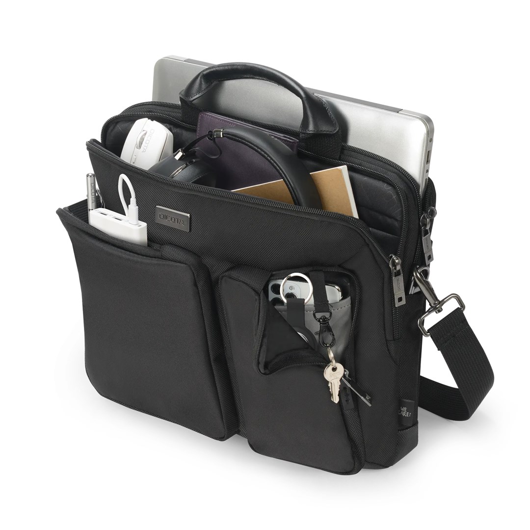 Torba za laptop DICOTA Briefcase Eco BASE 13-14.1" crna boja-2
