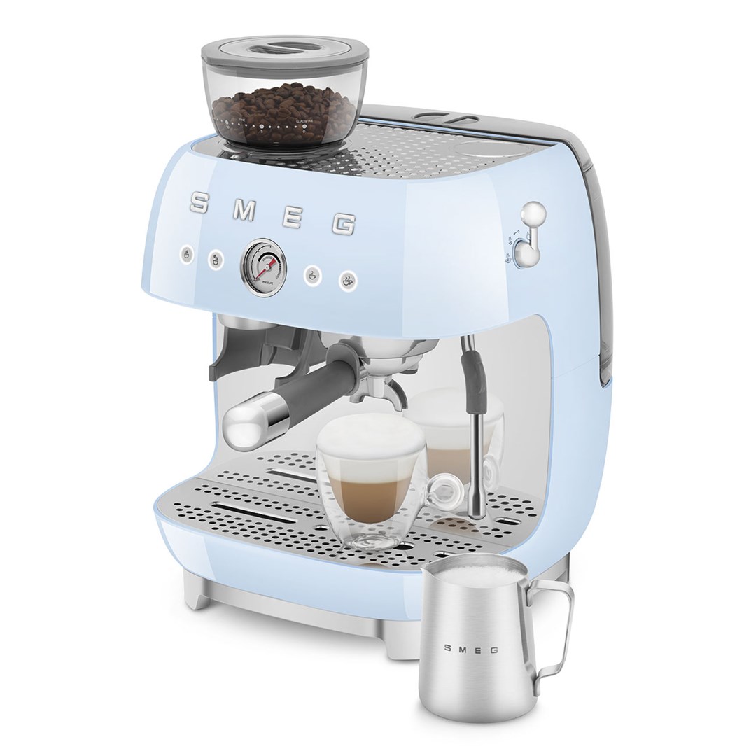 Aparat za espresso kavu SMEG 50's Style EGF03PBEU pastelno plava boja