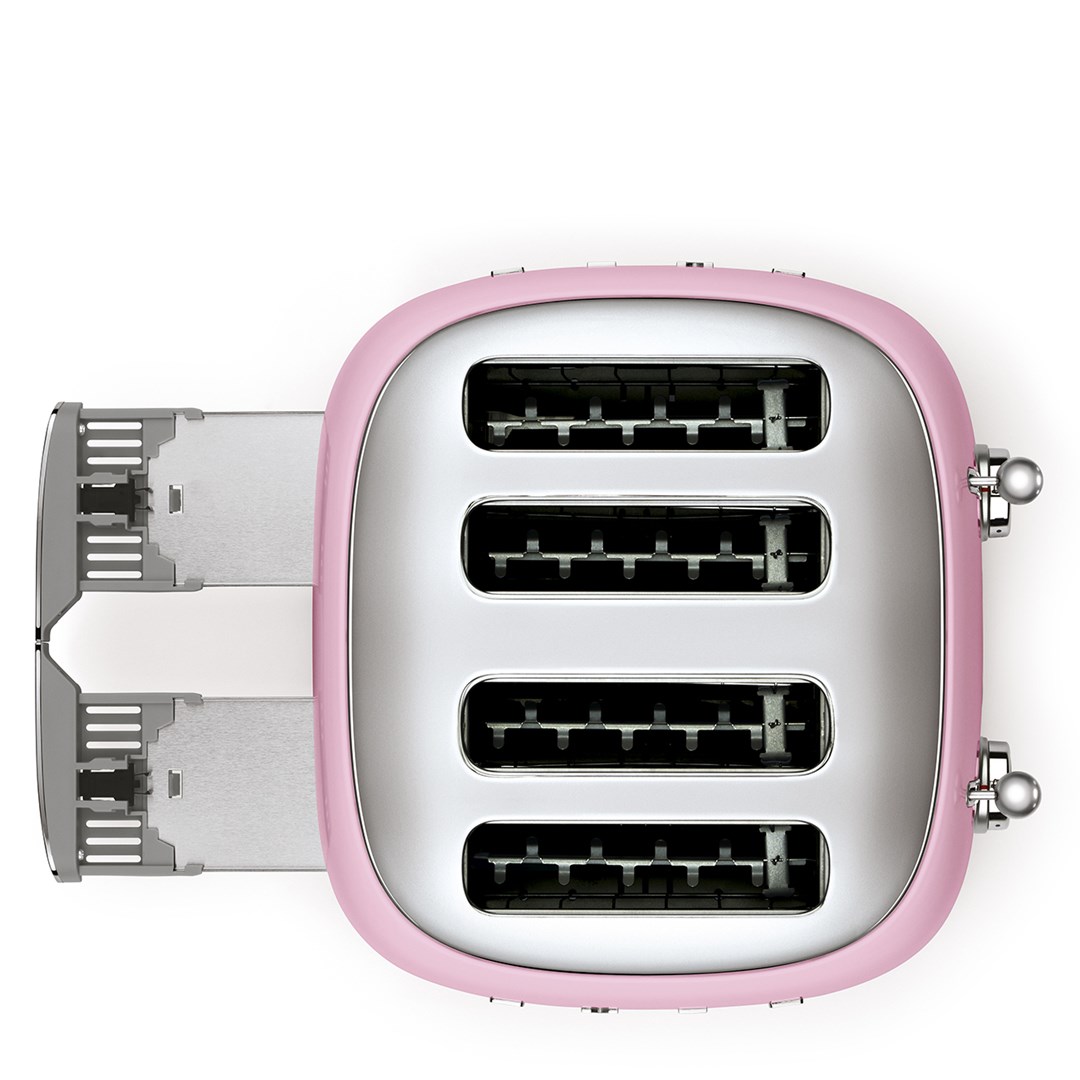 Toster SMEG TSF03PKEU 50's Style (4 utora), roza boja-4