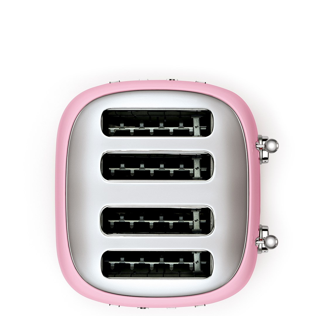 Toster SMEG TSF03PKEU 50's Style (4 utora), roza boja-1