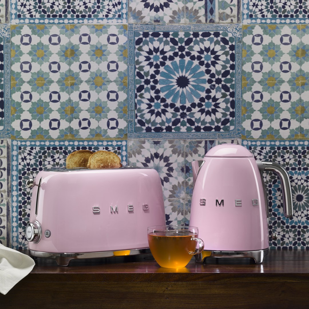 Toster SMEG TSF03PKEU 50's Style (4 utora), roza boja-6