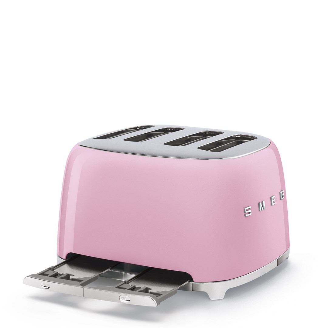 Toster SMEG TSF03PKEU 50's Style (4 utora), roza boja-3