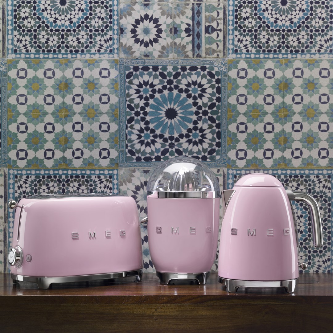 Toster SMEG TSF03PKEU 50's Style (4 utora), roza boja-5