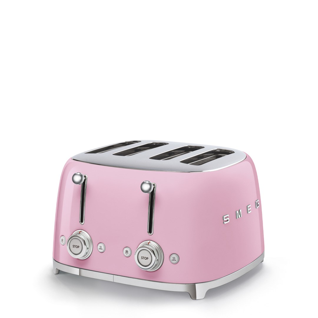 Toster SMEG TSF03PKEU 50's Style (4 utora), roza boja-0