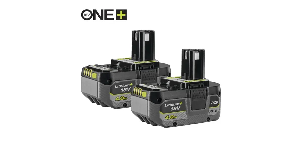 Set baterija RYOBI 18V ONE+ 4.0Ah Lithium+ RB1840X2, 2 komada