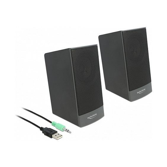 Zvučnici za računalo DELOCK Stereo 2.0 (USB napajanje)-0