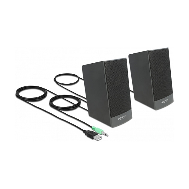 Zvučnici za računalo DELOCK Stereo 2.0 (USB napajanje)-1