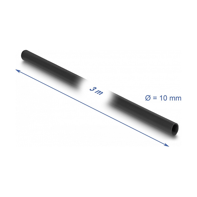 DELOCK termoskupljajući bužir 3 m x 10 mm crna boja (19009)-1