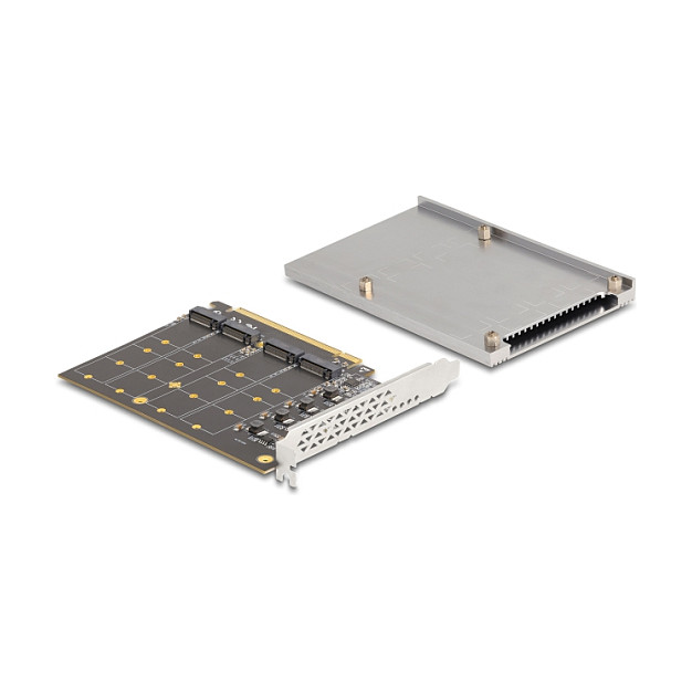 Adapter kartica DELOCK PCIe x16 na 4x M.2 NVMe s hladnjakom (Bifurcation)-3