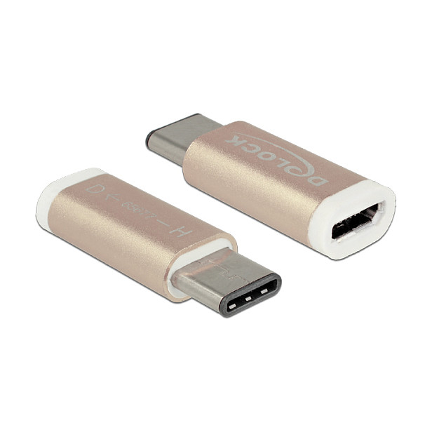 Delock USB-C na Micro USB-B adapter, USB 3.1, bakrena boja-0
