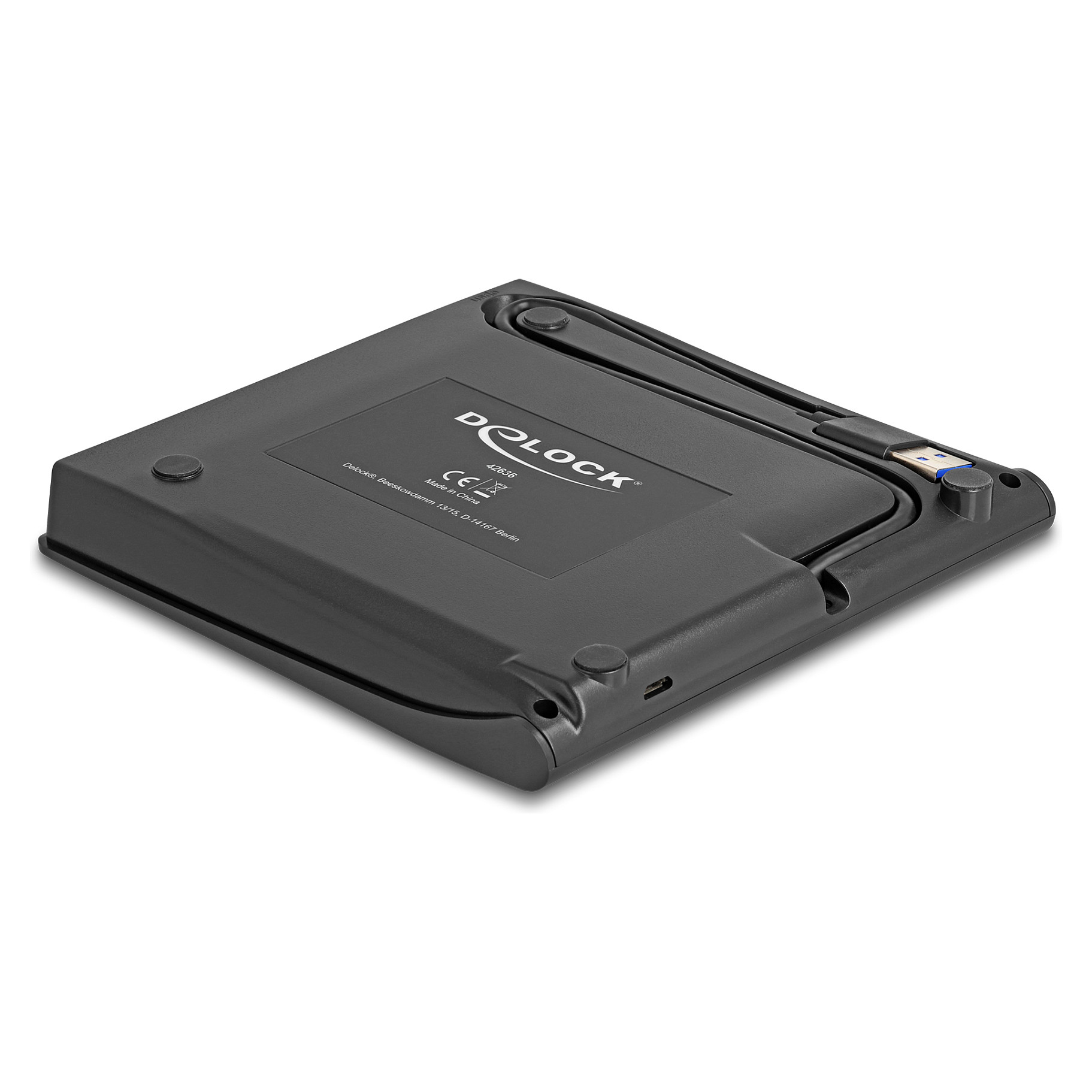 Vanjsko kućište DELOCK 42636 za 5.25" Slim SATA optičke pogone (12.7 mm), USB 3.0-1