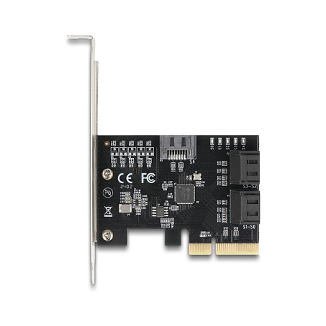 DELOCK PCIe x4 na 5x SATA 6Gb/s kontroler kartica (Low Profile)-1