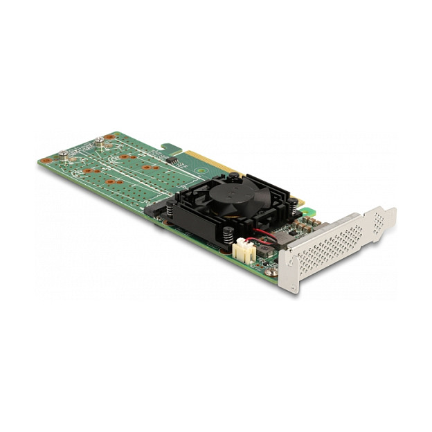 Adapter DELOCK PCIe x16 na 4x M.2 NVMe SSD (Low Profile)-3